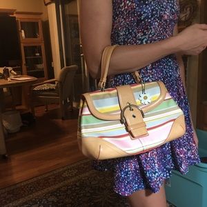 Coach multicolored handbag